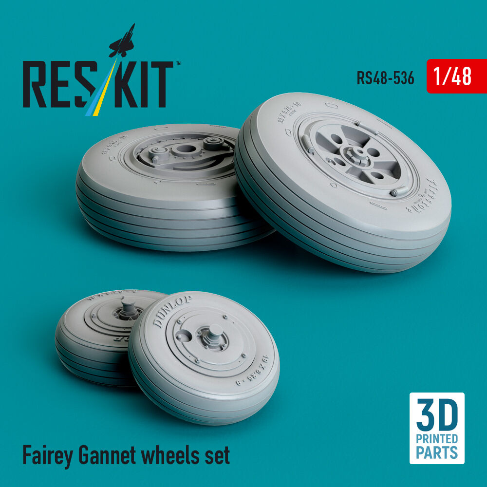 Fairey Gannet wheels set (3D Printed)
