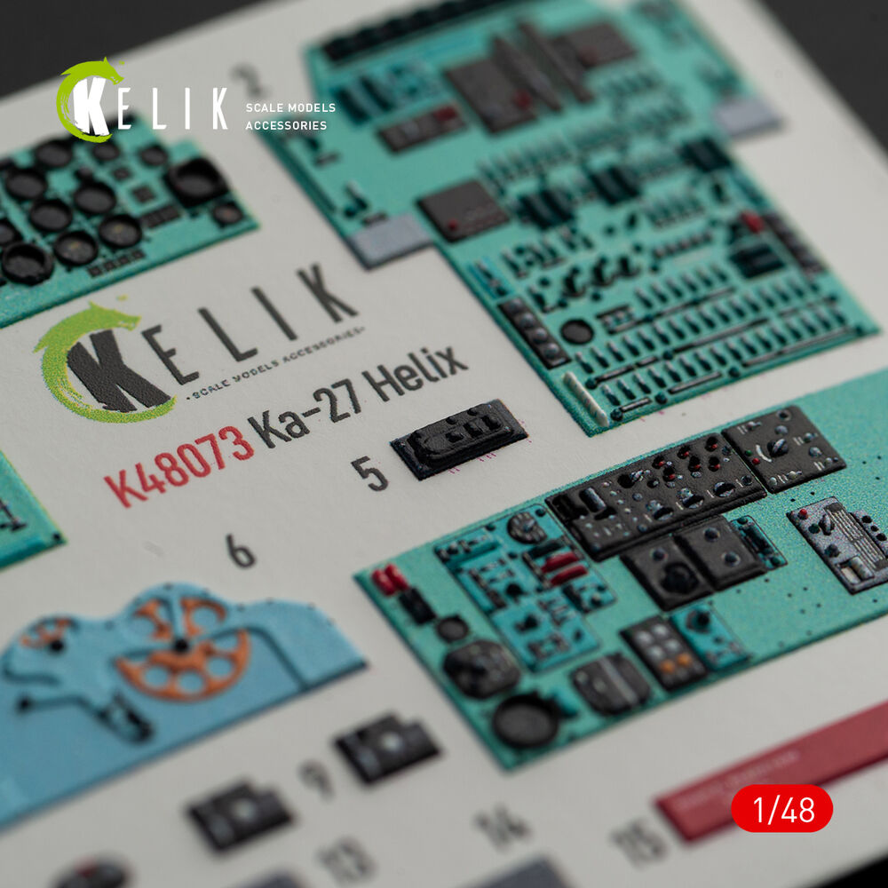 Ka-27 Helix interior 3D decals for HobbyBoss kit