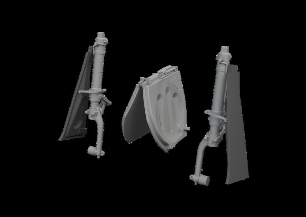 P-51D undercarriage legs PRINT for Eduard