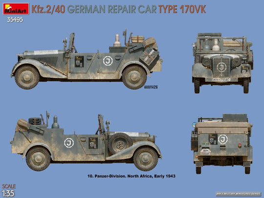 Kfz.2/40 German Repair Car Type 170VK