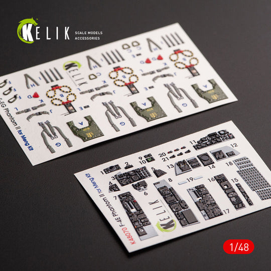 F-4E Phantom II interior 3D decals for Meng kit