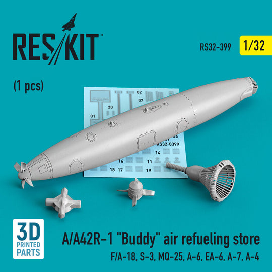 A/A42R-1 Buddy air refueling store (1 pcs) (F/A-18, S-3, MQ-25, A-6, EA-6, A-7, A-4) (3D Printed)