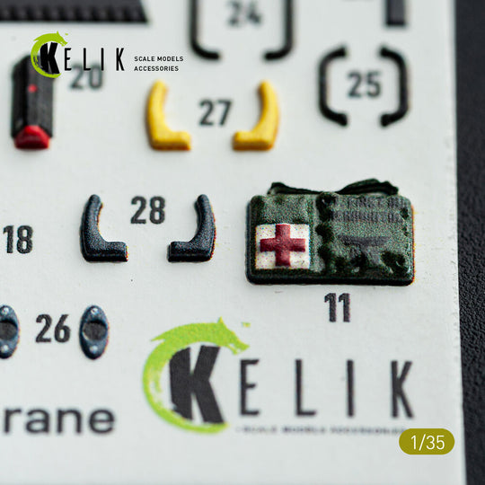 S-64E Skycrane - interior 3D decals for ICM kit