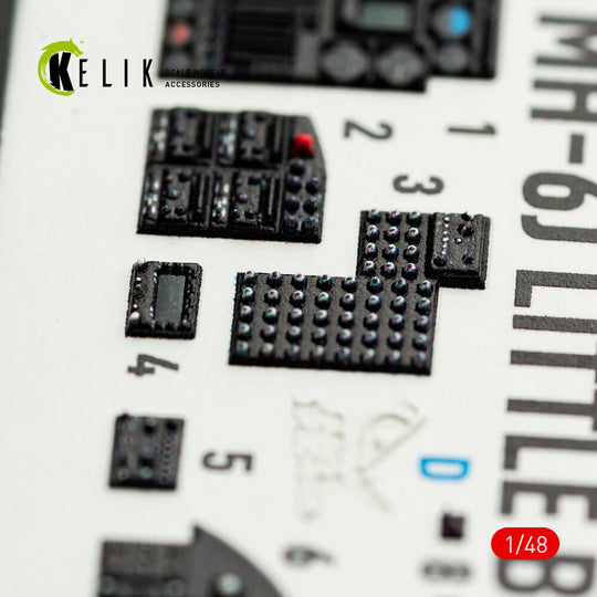 MH-6J Little Bird - interior 3D decals for ICM kit