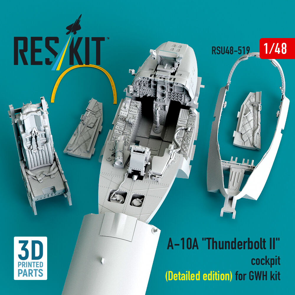 A-10A Thunderbolt II cockpit (Detailed edition) for GWH kit (3D Printed)