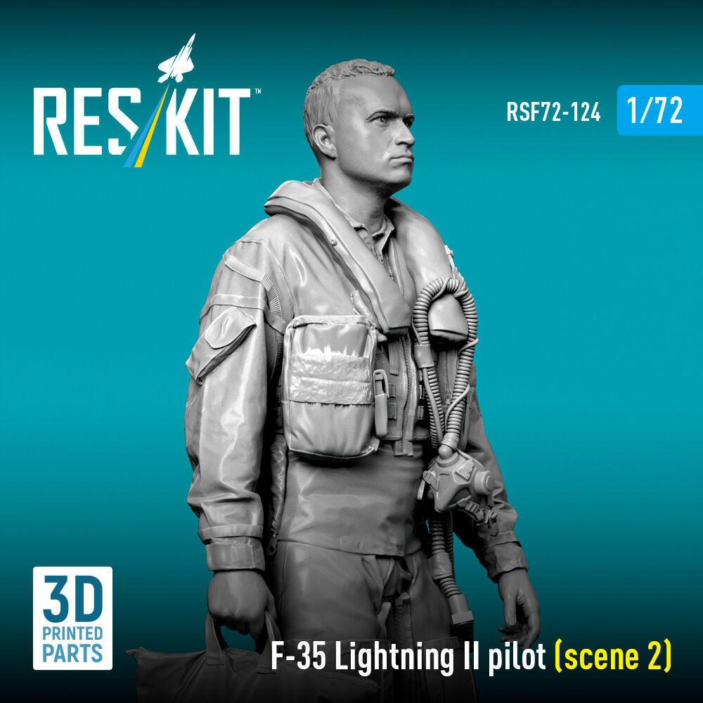 F-35 Lightning II pilot (scene 2) (3D Printed)