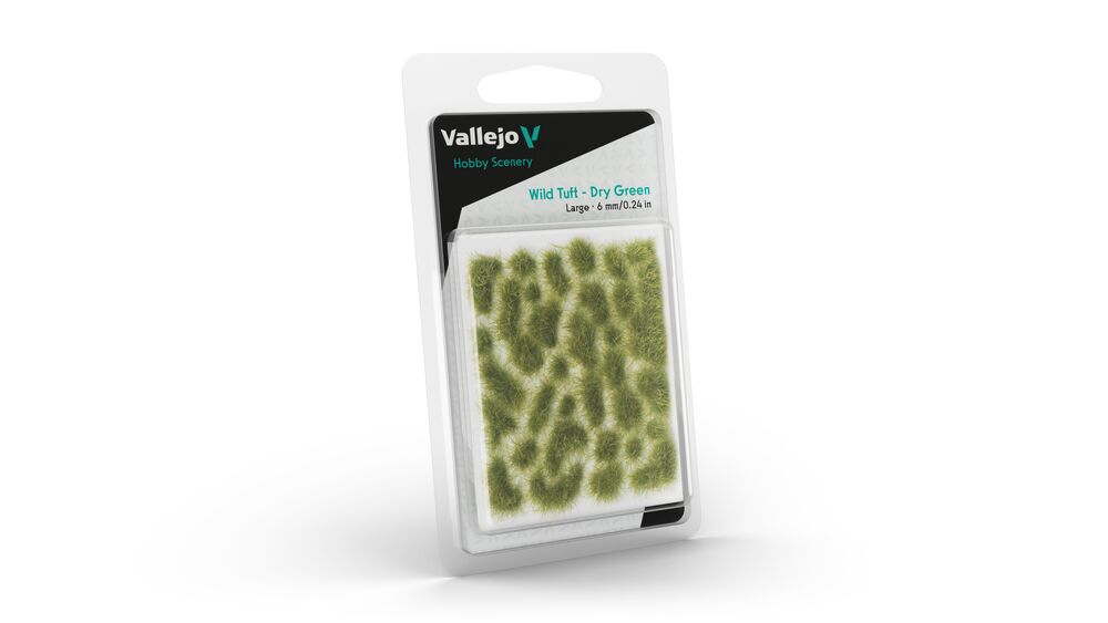 Vallejo Scenery: Wild Tuft  Dry Green (6 mm) L