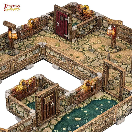 Dungeons & Lasers Dwarven Mine Half-Height Walls