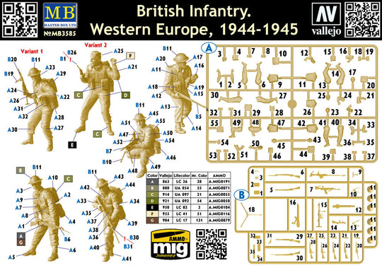 British Infantry. Western Europe. 1944-1945