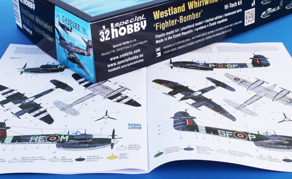 Westland Whirlwind FB MK.I ‘Fighter-Bomber’ Hi-tech kit 1/32