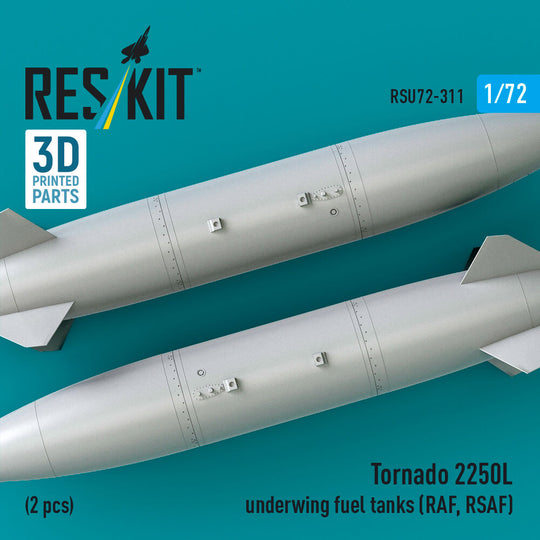 Tornado 2250L underwing fuel tanks (RAF, RSAF) (2 pcs) (3D Printed)