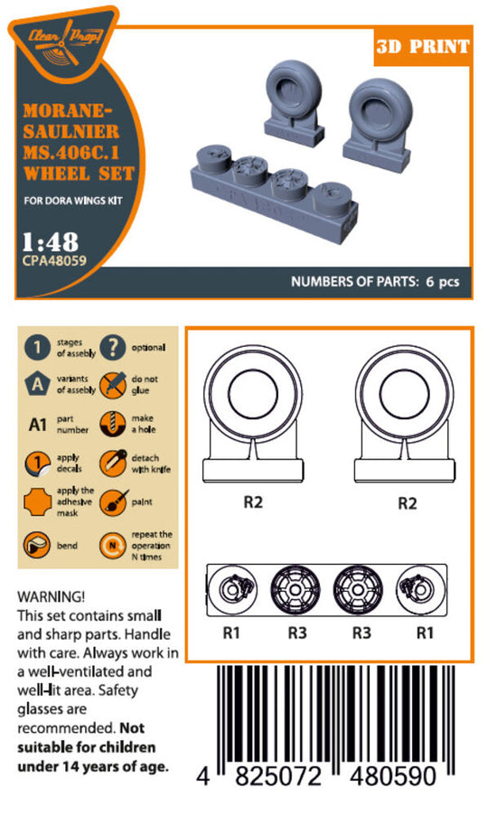 Morane-Saulnier Wheels set for Dora Wings