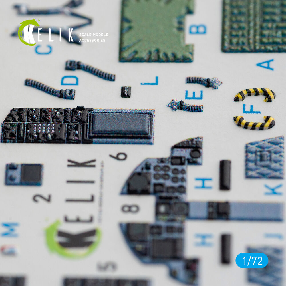 F-15C Strike Eagle interior 3D decals for Hasegawa kit