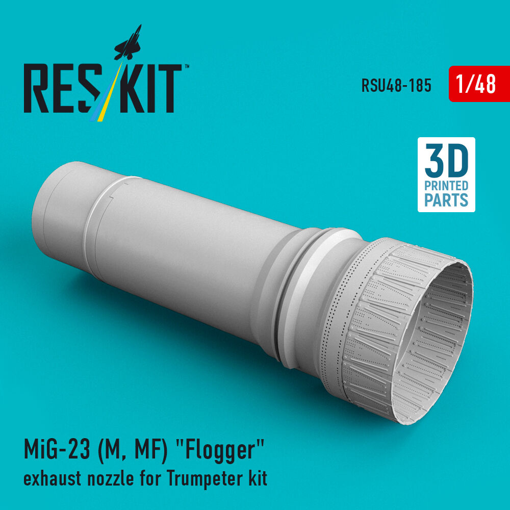 MiG-23 (M, MF) Flogger exhaust nozzle for Trumpeter kit (3D Printed)