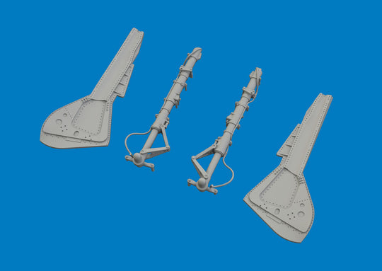 Fw 190A-8/R2 undercarriage legs PRINT for Eduard