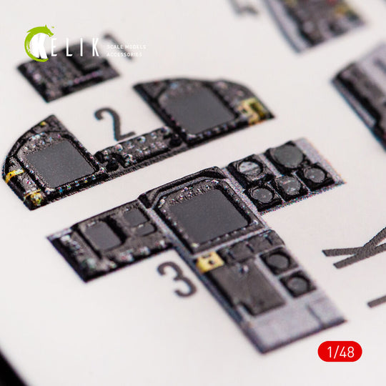 F-18C Hornet interior 3D decals for Hasegawa kit