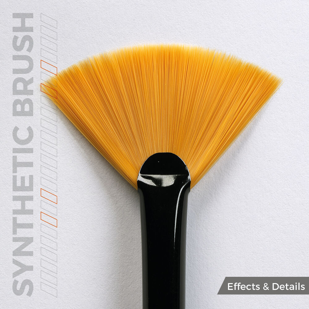 AK SYNTHETIC BRUSH - FAN SHAPE