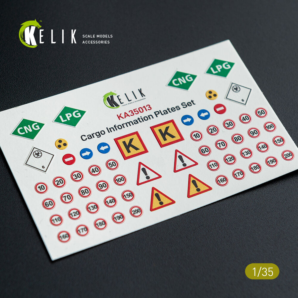 Cargo Information plates set #2 - Decal for models