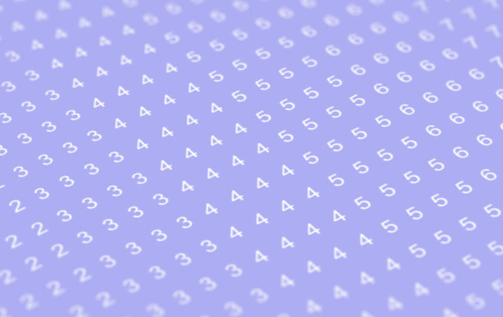 Decal Numbers - 1.5mm, white, type 1