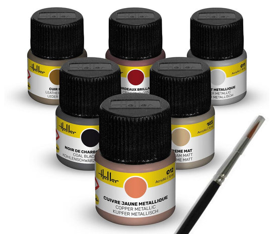 Acrylic Colour Set  Classic Cars 6 x 12 ml + Brush