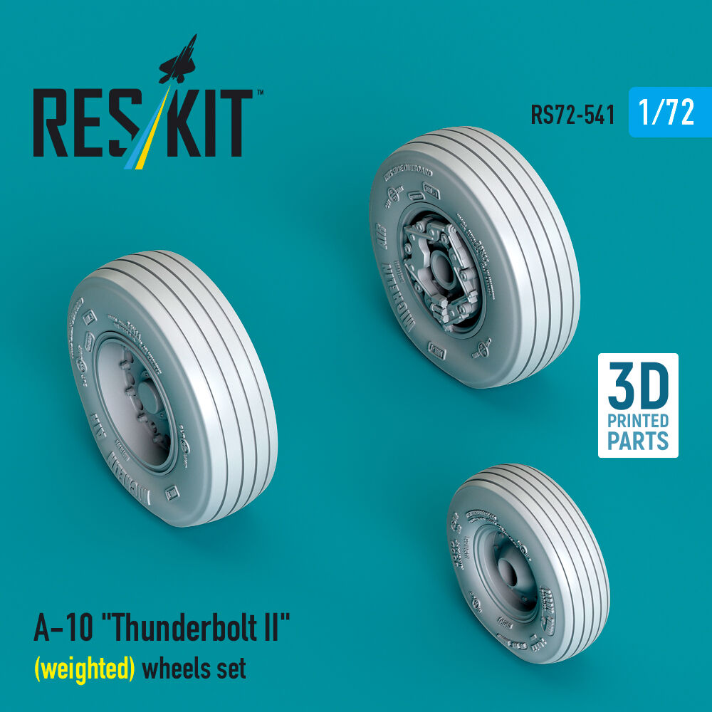 A-10 Thunderbolt II (weighted) wheels set (3D Printed)