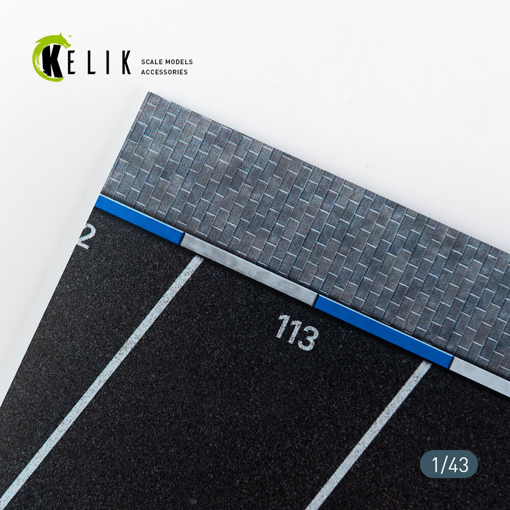 Supermarket Parking type 2 Base - Acrylic 3 mm (180 x 357 mm) (210 g) (1/43)