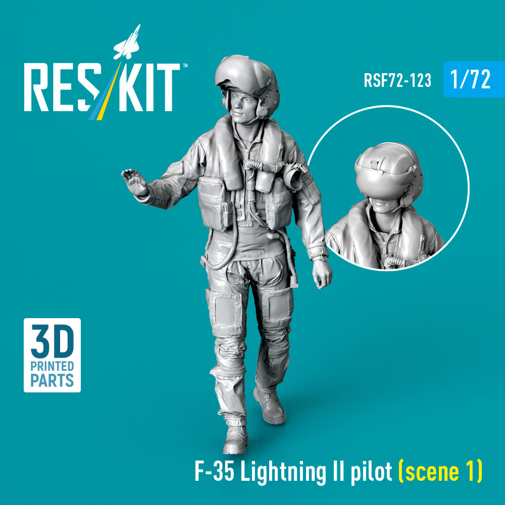 F-35 Lightning II pilot (scene 1) (3D Printed)