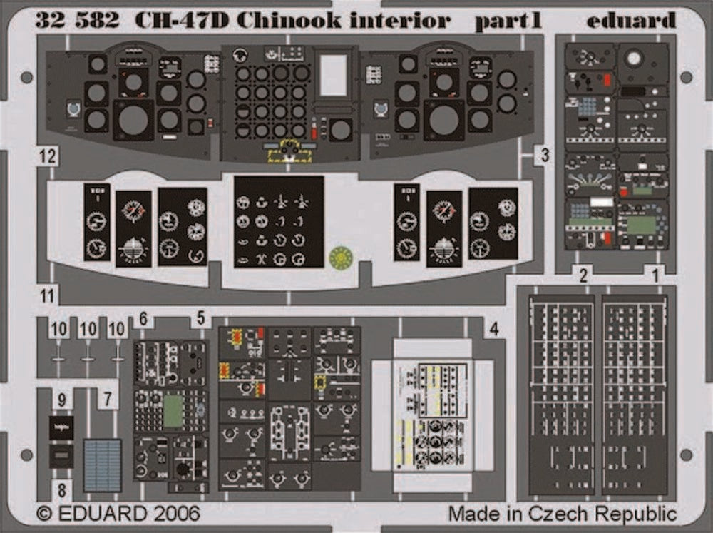 CH-47D Chinook interior für Trumpeter-Bausatz