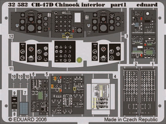 CH-47D Chinook interior für Trumpeter-Bausatz