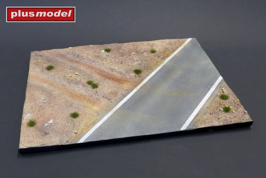 Display base - Cobblestone street wit tram tracks