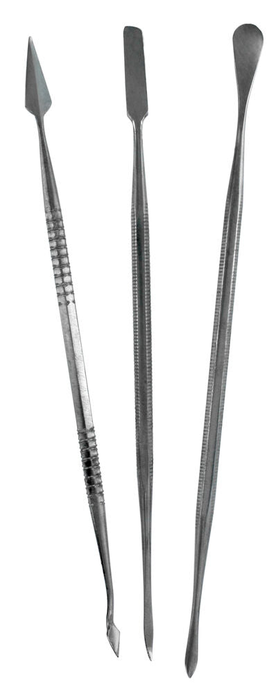 Set of 3 stainless steel carvers