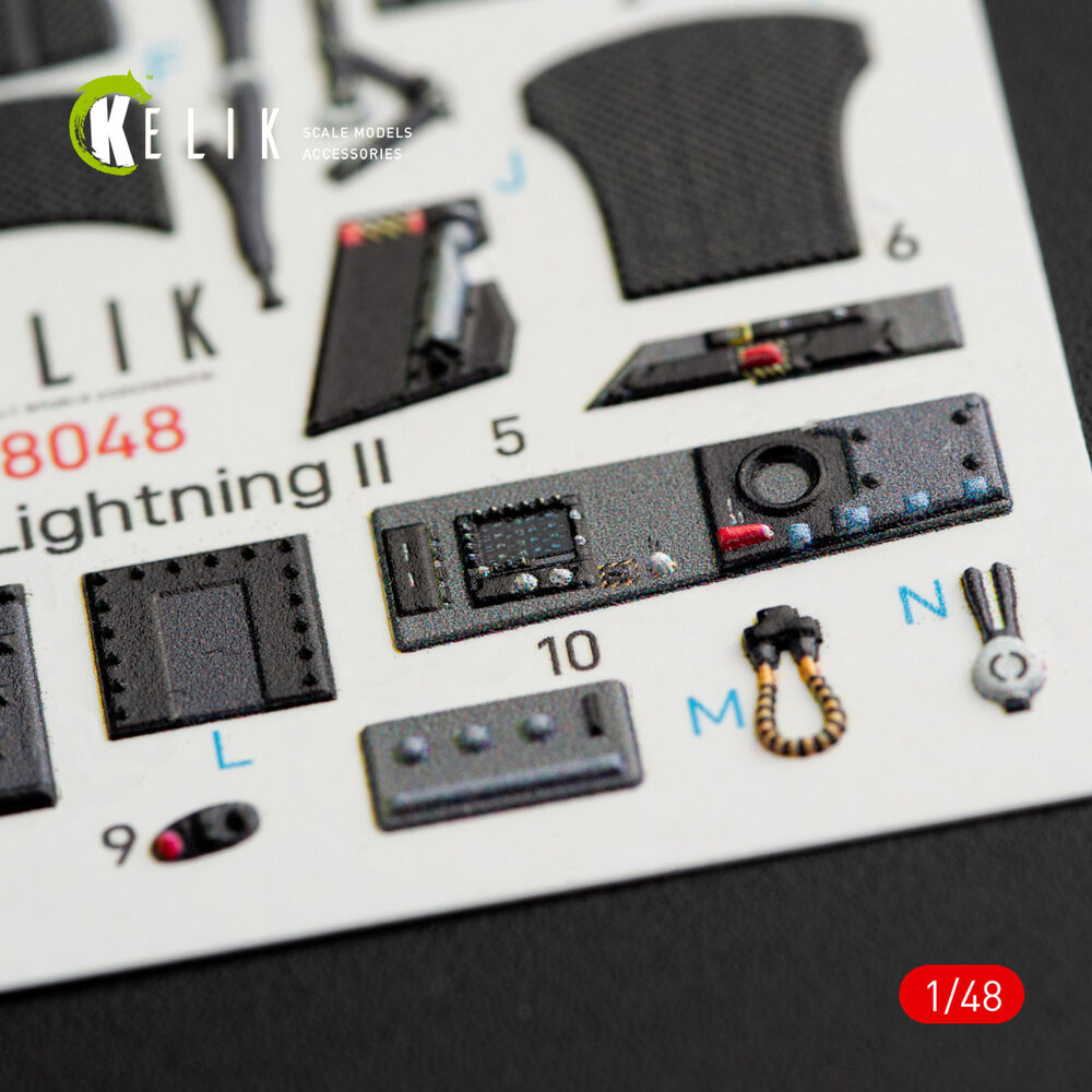 F-35B Lightning II interior 3D decals for Kitty Hawk / Zimimodel kit