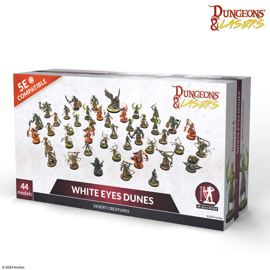 Dungeons & Lasers Miniatures: WHITE EYES DUNES