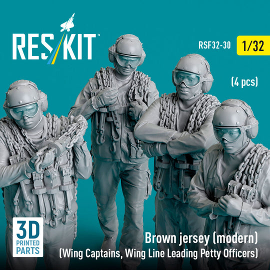 Brown jersey (modern) (Wing Captains, Wing Line Leading Petty Officers) (4 pcs) (3D Printed)