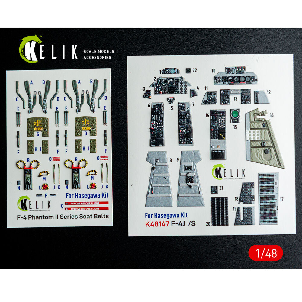 F-4J/S - interior 3D decals for Hasegawa kit