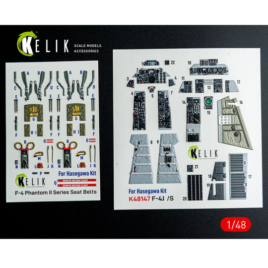F-4J/S - interior 3D decals for Hasegawa kit