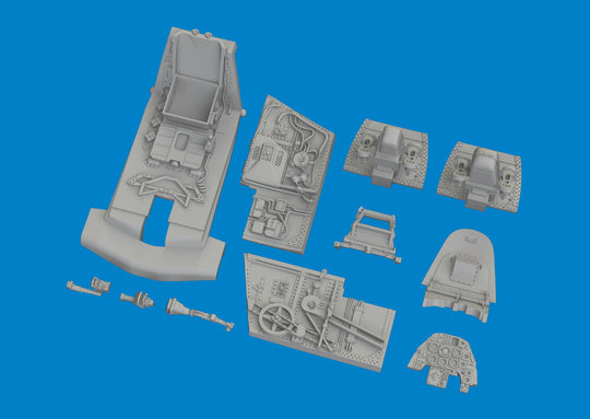 Bf 109G-10 cockpit PRINT