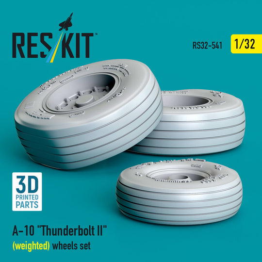 A-10 Thunderbolt II (weighted) wheels set (3D Printed)