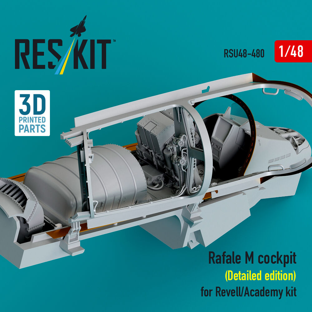 Rafale M cockpit (Detailed edition) for Revell/Academy kit (3D printed)