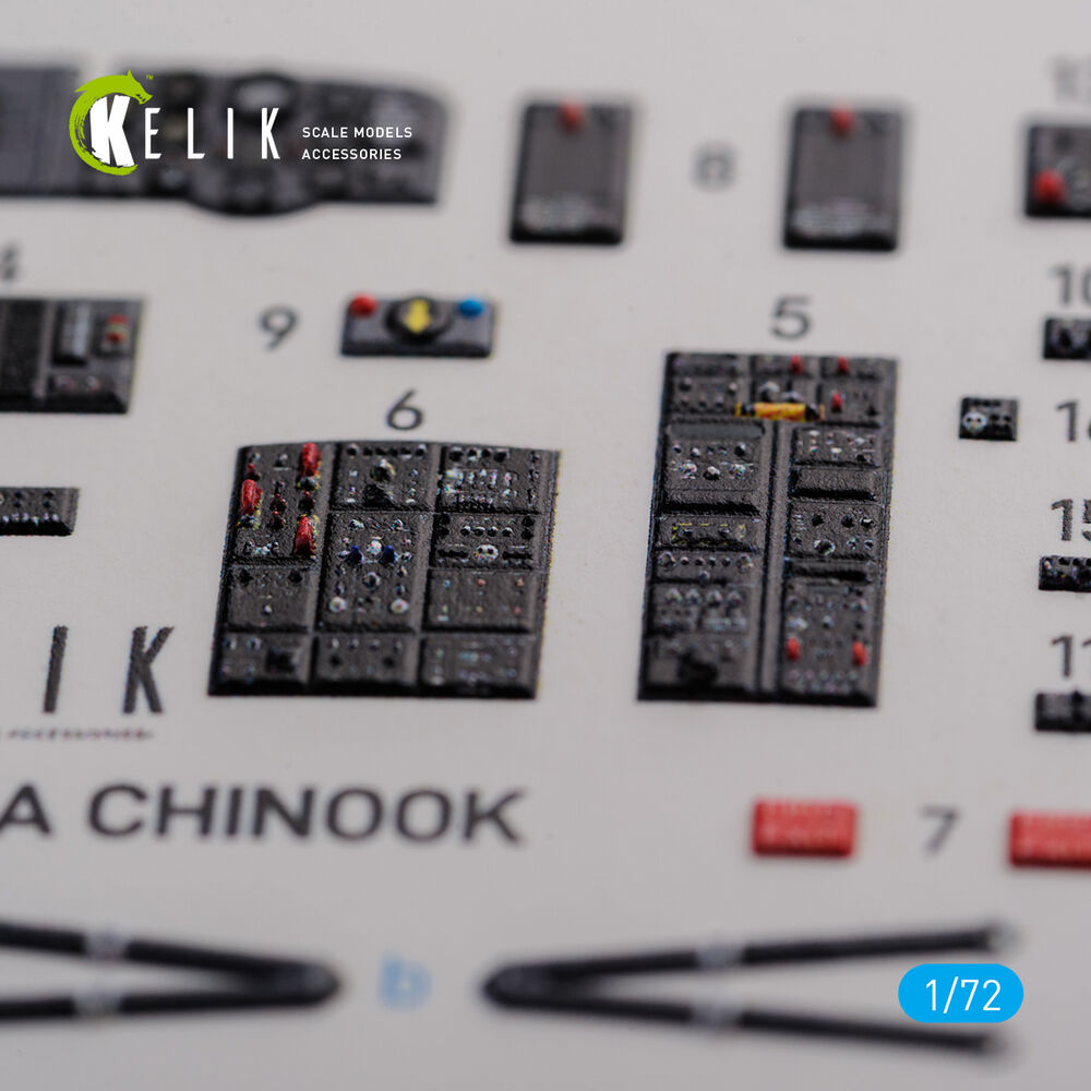 CH-47A interior 3D decals for Trumpeter kit