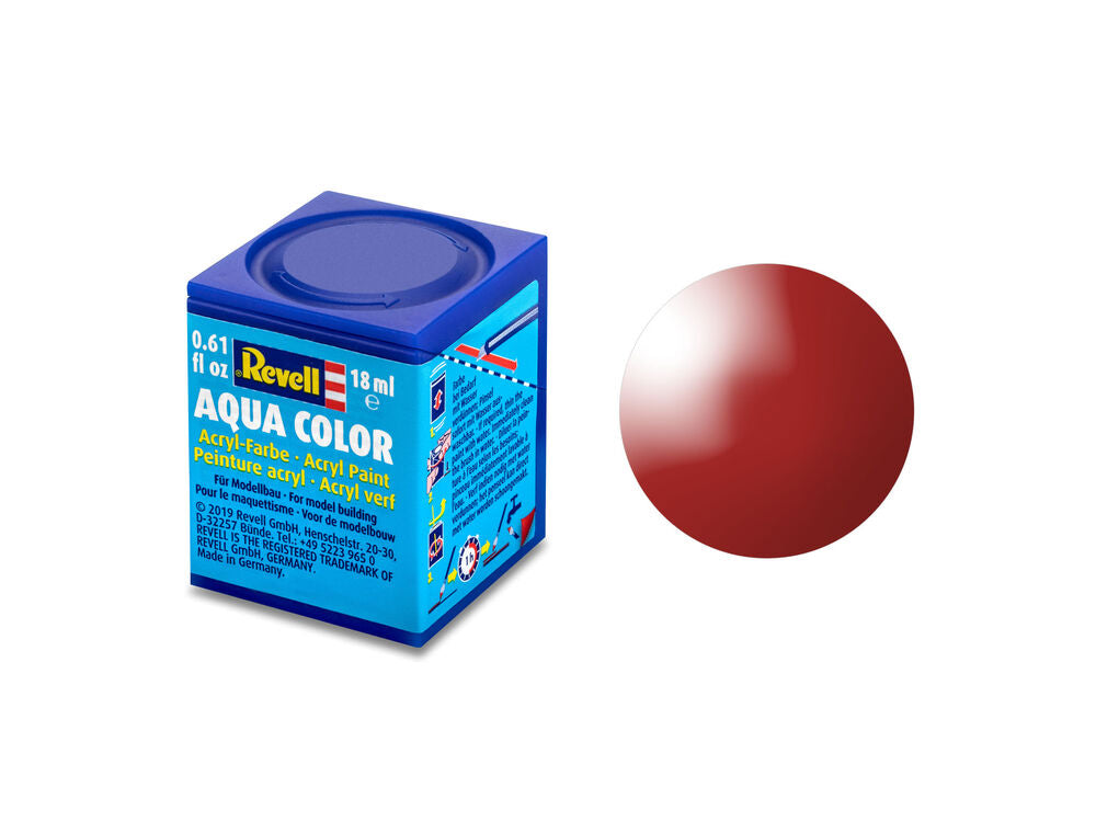 Aqua feuerrot, glänzend