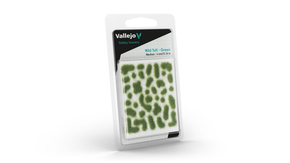 Vallejo Scenery: Wild Tuft  Green (4 mm) M