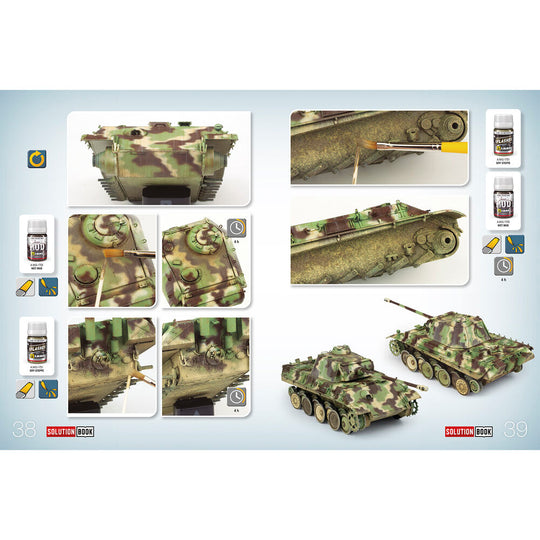 SOLUTION BOOK 23 - How to Paint WWII German Late-War Vehicles (English, Castellano, Francais, Deutsch)