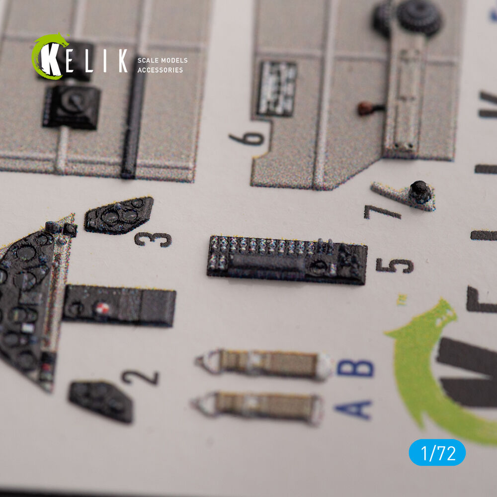 Brewster 239E - interior 3D decals for Hobby 2000/Hasegawa kit