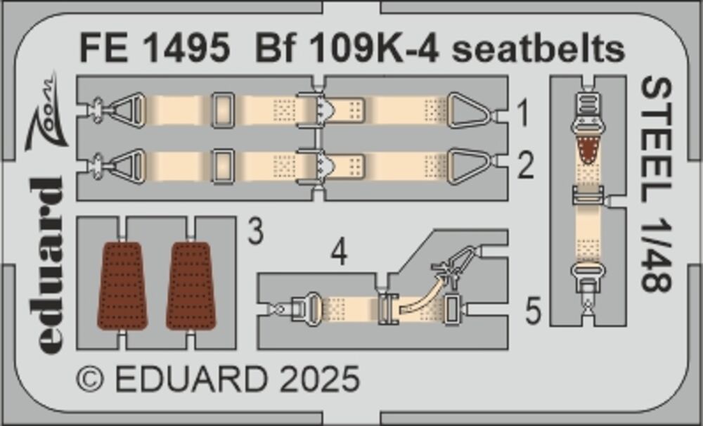 Bf 109K-4 seatbelts STEEL   EDUARD