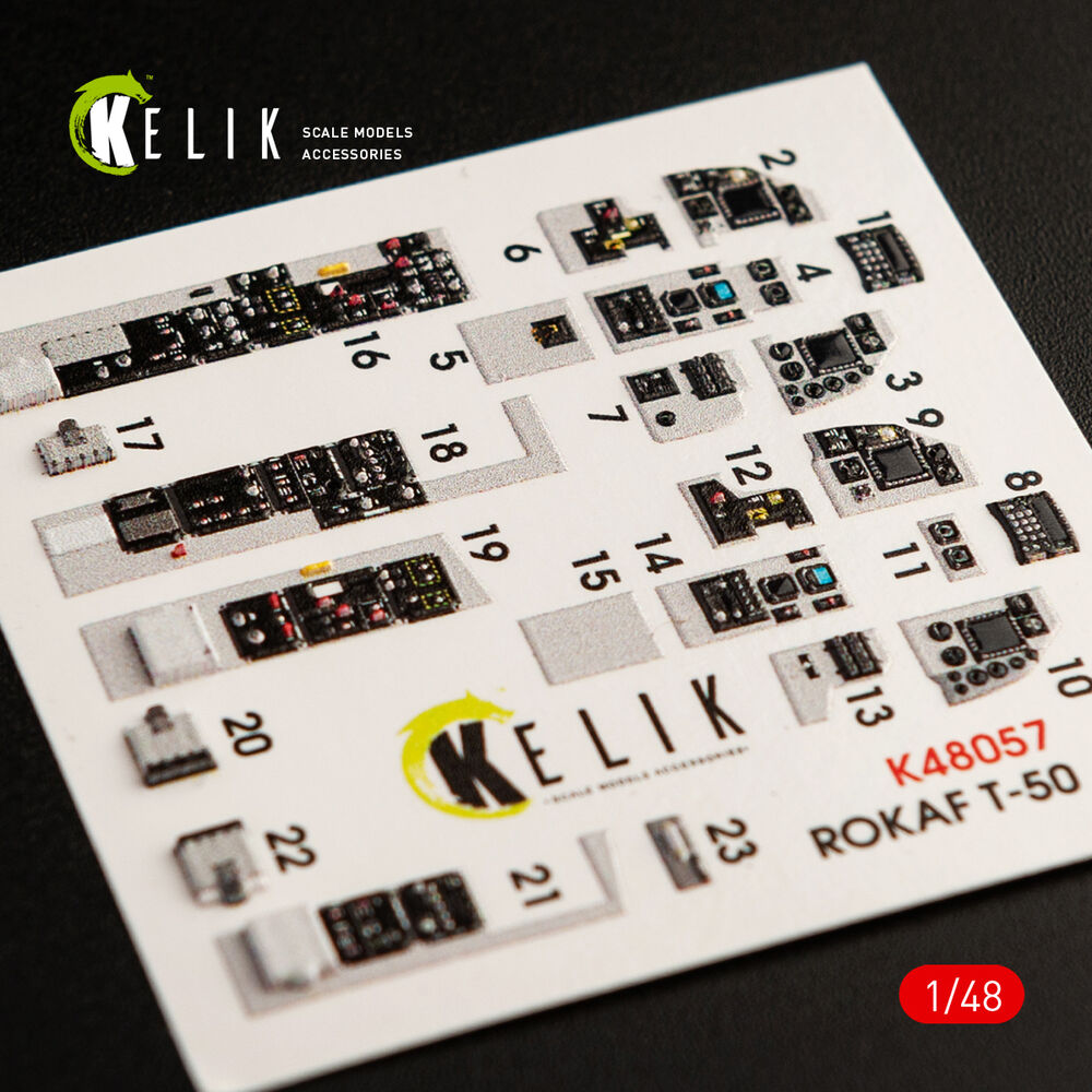 T-50 ROKAF interior 3D decals for Academy kit