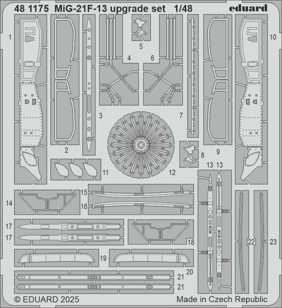 MiG-21F-13 upgrade set 1/48 for Eduard