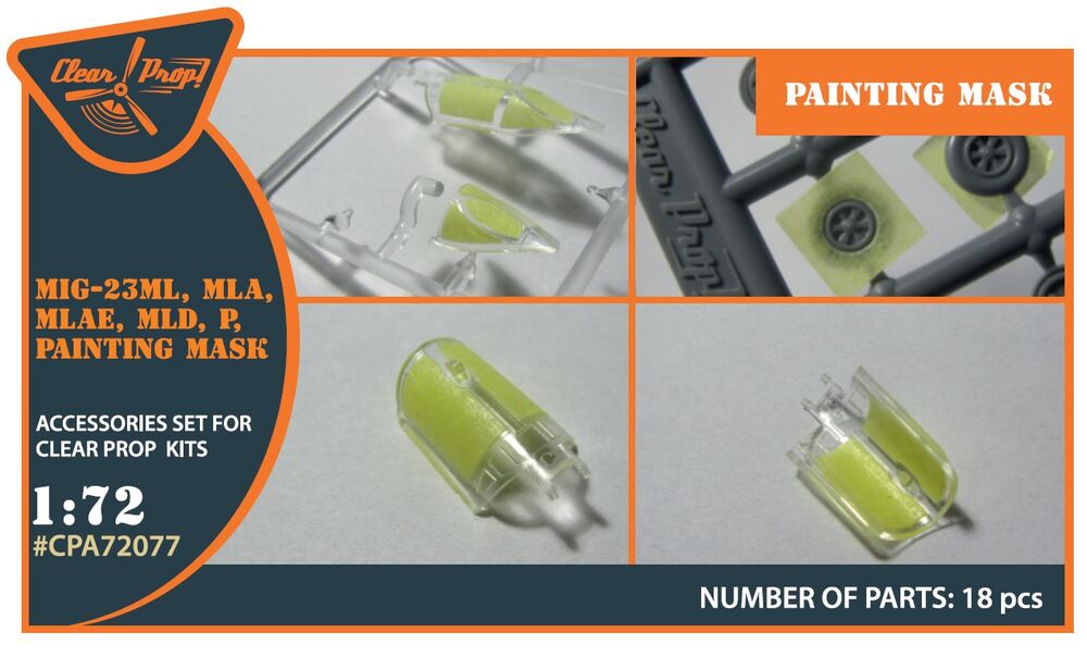 MiG-23ML, MLD, P, MLAE painting mask for CP kits