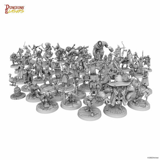 Dungeons & Lasers Miniatures: NPC MINIATURE PACK