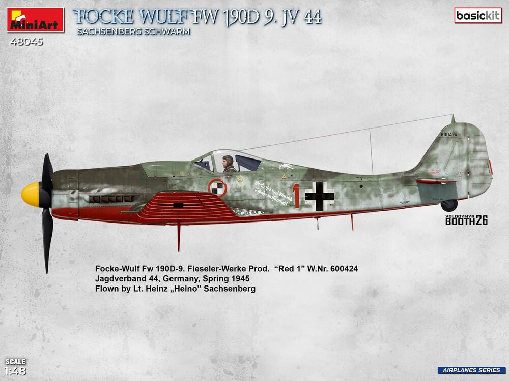 Focke-Wulf Fw 190D-9. JV 44  Sachsenberg Schwarm . Basic Kit